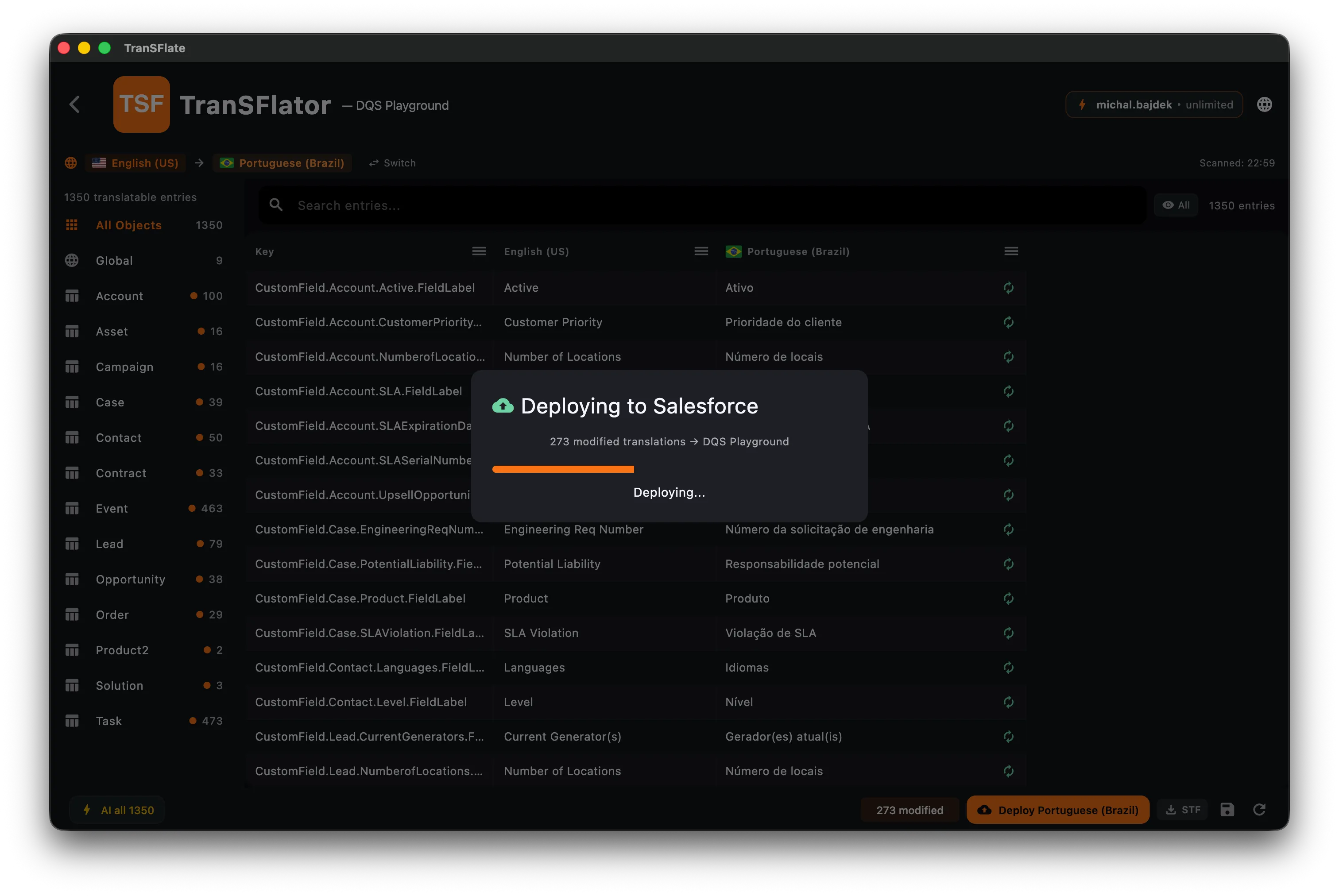 Deploying to Salesforce